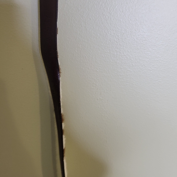 J. Crew Collection Calf Hair Zebra Cheetah Leopard Striped Leather Belt Size M - Picture 2 of 4